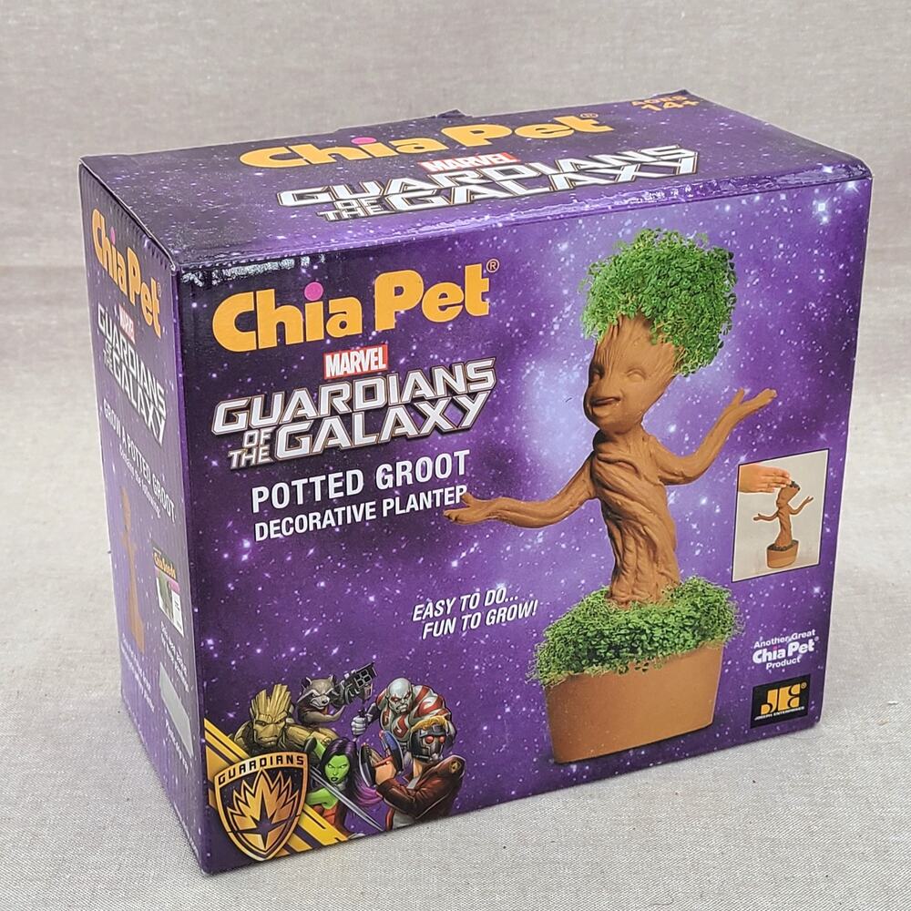 Chia Pet Marvel Guardians of the Galaxy Potted Groot Decorative Planter NIB New